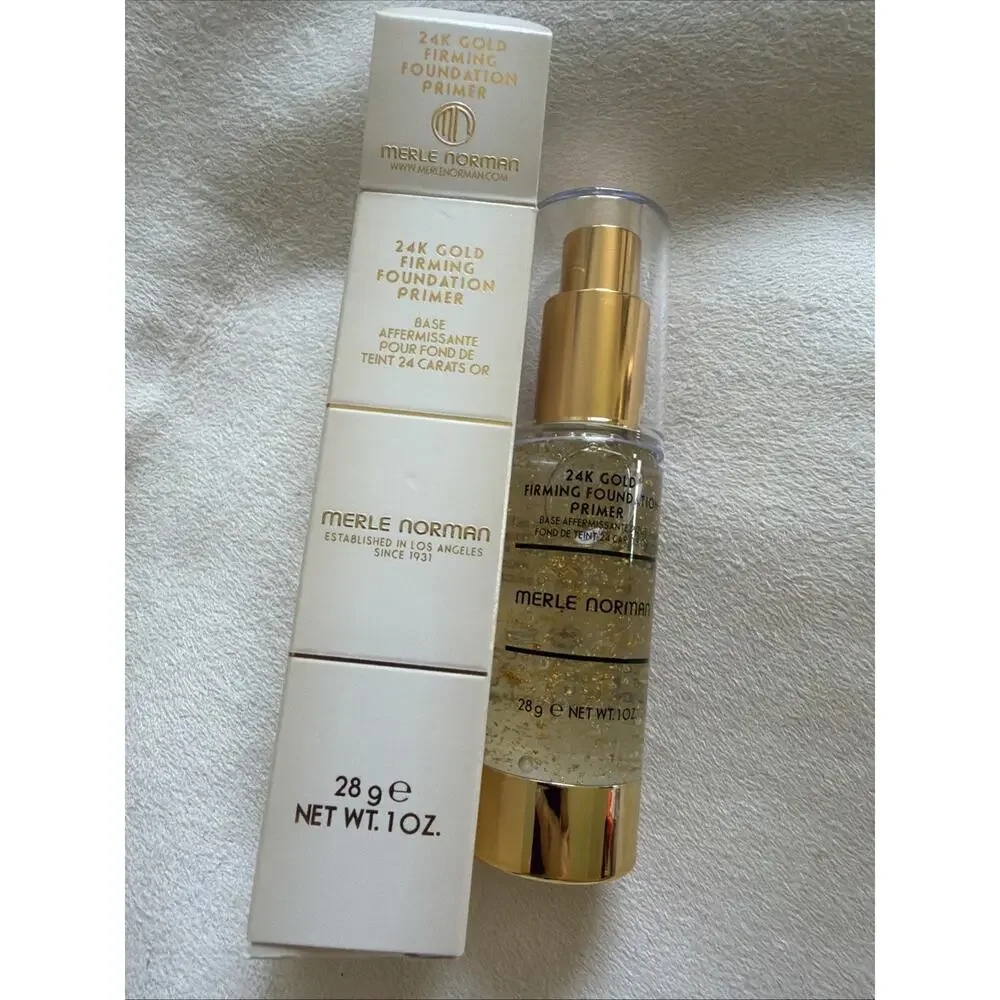 Merle Norman 24K Gold Firming Foundation Primer 1 oz NIB Fresh Batch Code